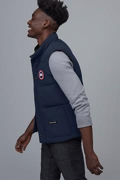 Chamarras Canada Goose Hombre México - Freestyle Chalecos Azul Oscuro Marino FH7514038